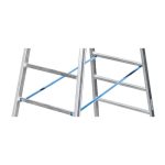 ⁦سلم الومنيوم ميتافورم طراز 32 مزدوج 9 درجة عادية الطول 2.90م METAFORM⁩ - الصورة ⁦3⁩