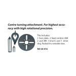 ⁦ملحق الدوران المركزي للمخرطه  NO 24014 / PD 250/E الماني PROXXON⁩ - الصورة ⁦2⁩