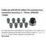 ⁦مجموعة كوليت NO 24 038/ ER 20 collets الماني PROXXON⁩ - الصورة ⁦2⁩