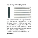 ⁦قواطع للحفر 6 قطع الماني PROXXON⁩ - الصورة ⁦2⁩