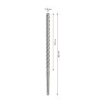بنطة بلس فايف اكس للتخريم فى الخرسانة قطر 12مم BOSCH 12x200x260mm