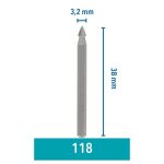 ⁦قاطعة عالية السرعة دريمل 3.2 مم ( 118 ) DREMEL⁩ - الصورة ⁦2⁩