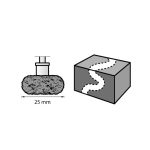 ⁦فرشاه صنفره نهائيه حبيبات 180 . 280 دريميل DREMEL⁩ - الصورة ⁦2⁩