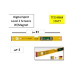 ⁦ميزان مياه ستابيلا 2 عين ديجيتال 61 سم مغناطيسى المانى  STABILA TECH96M⁩ - الصورة ⁦2⁩
