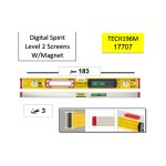 ⁦ميزان مياه ستابيلا 3 عين ديجيتال 183 سم مغناطيسى بيد المانى موديل STABILA TECH196M⁩ - الصورة ⁦2⁩