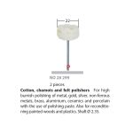 ⁦قرص تلميع قطن/شامواه 28299 الماني PROXXON⁩ - الصورة ⁦2⁩