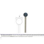 ⁦لقم رباط  مسدسة ك. ف.طويلة  23مم - 3/4بوصه تايوانى KWG⁩ - الصورة ⁦2⁩