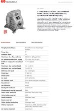 ⁦طلمبة نقل سوائل ديافرام 1:1 100 لتر لكل دقيقة ساموا أسباني موديل DF100 زيوت محاليل SAMOA⁩ - الصورة ⁦3⁩