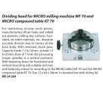 ⁦مرفق تقسيم / NO 24264/ MF 70  الماني PROXXON⁩ - الصورة ⁦2⁩