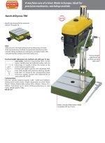 ⁦مقعد حفر بروكسون الماني PROXXON TBH⁩ - الصورة ⁦4⁩