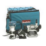 ⁦راوتر فريزة ماكيتا 6 و 8 مم 710  وات موديل - MAKITA  RT0700CX2⁩ - الصورة ⁦2⁩