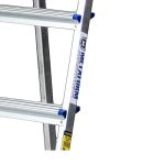 ⁦سلم الومنيوم ميتافورم منزلي طراز كومفي 7 درجات الطول من 1.50م الى 2.27م METAFORM⁩ - الصورة ⁦4⁩