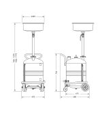 ⁦طلمبه سحب زيت ساموا اسباني من الماتور بالقمع 70 لتر موديل 373400- SAMOA⁩ - الصورة ⁦2⁩