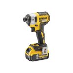 شنيور مفك بطارية ديوالت 1/4 بوصه 18 فولت 5 امبير 205 نيوتن امباكت موديل -DEWALT DCF887P2