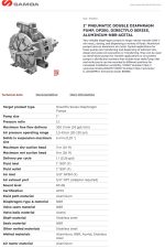 ⁦طلمبة نقل سوائل ديافرام 1 الي 1 200 لتر لكل دقيقة ساموا أسباني زيوت محاليل موديل SAMOA-DP-200⁩ - الصورة ⁦2⁩