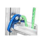 ⁦سلم الومنيوم ميتافورم طراز 36 وصلتين منزلقتين بحبل وهوك اتوماتيك (24 درجة مزدوج 7.10م - 48 درجة مفرد 12.20م ) METAFORM⁩ - الصورة ⁦3⁩