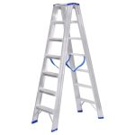 ⁦سلم الومنيوم ميتافورم طراز 38 مزدوج درج عريض الطول 1.75م METAFORM⁩ - الصورة ⁦3⁩