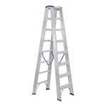 ⁦سلم الومنيوم ميتافورم طراز 38 مزدوج درج عريض الطول 2م METAFORM⁩ - الصورة ⁦2⁩