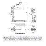 ⁦ونش زرافة أسباني ميجا  1 طن موديل  MEGA  CRP10G⁩ - الصورة ⁦6⁩