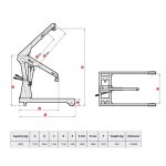 ⁦ونش زرافة أسباني ميجا 3 طن موديل MEGA  CRM30⁩ - الصورة ⁦4⁩