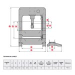 ⁦مكبس ميجا هيدروليك أسباني مقاس 15 طن  موديل MEGA PRS15⁩ - الصورة ⁦4⁩