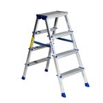 ⁦سلم الومنيوم ميتافورم منزلى الطول 0.75م طراز هومي METAFORM HOMEY 3⁩ - الصورة ⁦2⁩