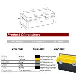 ⁦شنطه عدة 21 بوصه تركي PORT-BAG  SM.03 STRONGO⁩ - الصورة ⁦4⁩