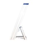 ⁦سلم الومنيوم ميتافورم طراز 63 مزدوج بدرج عريض مزود بمنصة وقوف الطول من 2.80م الى 3.70م METAFORM⁩ - الصورة ⁦5⁩