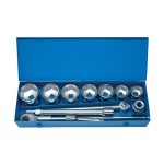 طقم لقم يونيور 1 بوصه مسدس علبه معدن 12 قطعه من 46 مم : 80 مم UNIOR