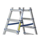 ⁦سلم الومنيوم ميتافورم منزلى الطول 0.75م طراز هومي METAFORM HOMEY 3⁩ - الصورة ⁦3⁩