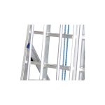 ⁦سلم ميتافورم طراز 72 ثلاث وصلات للاعمال الكهرباء والنظافة وخدمات الصيانة 21 درجة (طول 6م - طولين 9.80م - ثلاث اطوال 11م ) METAFORM⁩ - الصورة ⁦3⁩