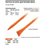 ⁦عتلة صلب عدل 175 سم 16 ليبرا عرض 1 بوصه مكسيكي تروبر TRUPER⁩ - الصورة ⁦2⁩