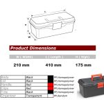 ⁦شنطه عدة غطاء درج 16بوصه تركى PORT-BAG  BASIC PS.07⁩ - الصورة ⁦3⁩