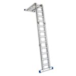 ⁦سلم الومنيوم ميتافورم طراز 65 مفصلى متعدد الاستخدام ( سقالة 1.10م - مزدوج 1.90م - مفرد 3.70م ) METAFORM⁩ - الصورة ⁦4⁩