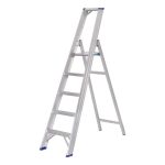 ⁦سلم الومنيوم ميتافورم طراز 63 مزدوج بدرج عريض مزود بمنصة وقوف الطول من 1.20م الى 1.90م METAFORM⁩ - الصورة ⁦2⁩