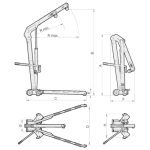⁦ونش زرافة مفصلي ميجا أسباني 650 كجم موديل  MEGA CRV6⁩ - الصورة ⁦8⁩
