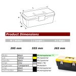 ⁦شنطه عدة غطاء درج قفل حديد 22 بوصه  PORT-BAG META ML.04⁩ - الصورة ⁦5⁩