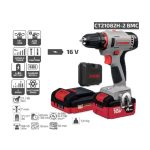 ⁦شنيور كراون 16 فولت 10 مم 35 نيوتن 2 امبير 2 بطاريه شنطة بلاستيك  موديل CROWN CT21082H-2⁩ - الصورة ⁦4⁩