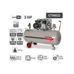 ⁦كمبروسر كراون 200 لتر 3 حصان نحاس سير موديل CROWN - CT36032⁩ - الصورة ⁦3⁩