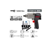 ⁦شنيور فك وربط كراون هواء 3/4 بوصه 1200 نيوتن  شنطة بلاستيك موديل CROWN - CT38114BMC⁩ - الصورة ⁦2⁩