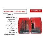 ⁦طقم سننون كراون مفك و بنط متعددة الاستخدام 16 قطعة CROWN CTSBP0102⁩ - الصورة ⁦2⁩