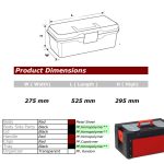 ⁦شنطه عدة جسم صاج غطاء درج 22 بوصه PORT-BAG  COMBO CM.02⁩ - الصورة ⁦3⁩