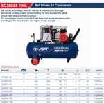 ⁦كمبروسر اي بي تي سعة 100 لتر 2 حصان سير صينى 220 فولت موديل APT - SG2055B-100L-2HP⁩ - الصورة ⁦2⁩