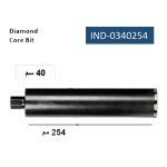 ⁦بنط كباية ألماظ  254 مم طول 40 سم اي بي تي موديل - APT IND-0340254⁩ - الصورة ⁦2⁩