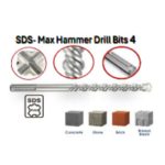 ⁦بنط هيلتى SDS-Max خدمة شاقة 4 سن صينى  20 - 520 مم اي بي تي موديل   APT LCA10200520⁩ - الصورة ⁦3⁩