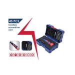 ⁦طقم مفك بطارية اي بي تي  45 قطعة  موديل APT DW15103⁩ - الصورة ⁦3⁩