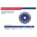 ⁦طبق شطف رخام وجرانيت صف ألمـاظ 4.5 بوصه  2 صف 115 مم موديل - APT DW6110020⁩ - الصورة ⁦3⁩