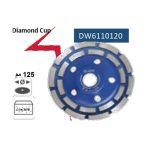⁦طبق شطف رخام و جرانيت 5 بوصة 2 صف 125 مم ألمـاظ اي بي تي موديل APT DW6110120⁩ - الصورة ⁦2⁩