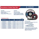 ⁦صنفرة مروحية مقعرة حديد و خشب 125مم خشانة 40 اي بي تي 3 نجوم اي بي تي موديل APT DW423304⁩ - الصورة ⁦3⁩