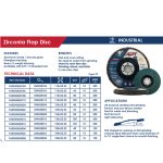 ⁦صنفرة مروحية فلات سـتـانـلـس 125مم خشونة 60 اي بي تي 7 نجوم موديل  APT DW428306⁩ - الصورة ⁦2⁩